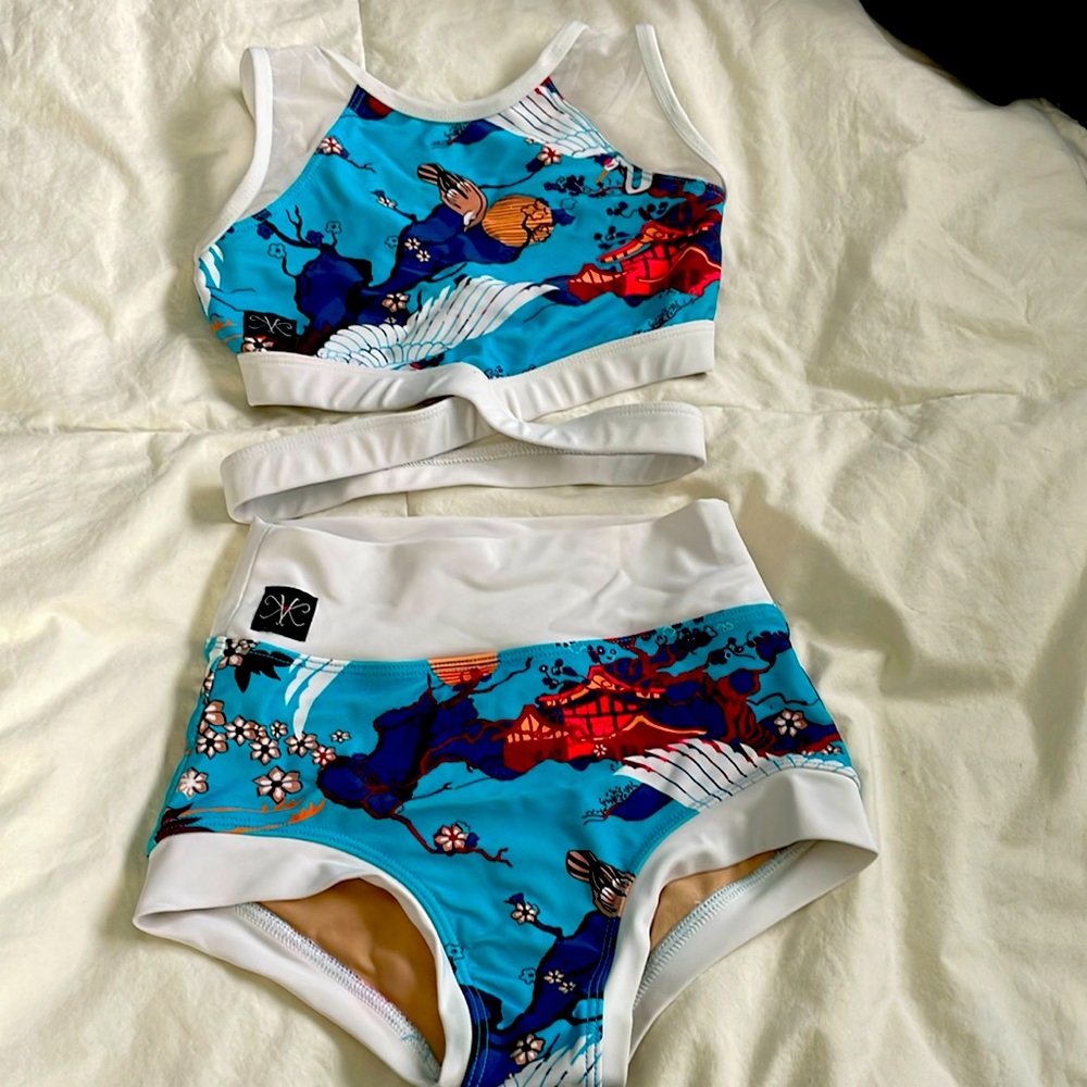 Stunning two piece Kandi Kouture convention wear set